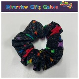 Scrunchie - Large Stars on Black Scrunchie - Large Stars on Black